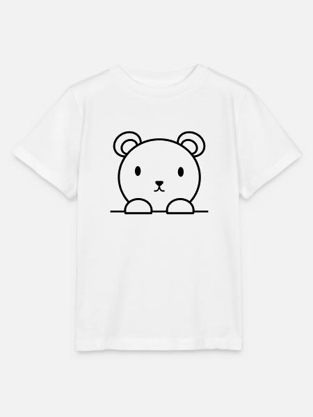 Bär - Stanley/Stella Kinder T-Shirt MINI CREATOR  - Weiß