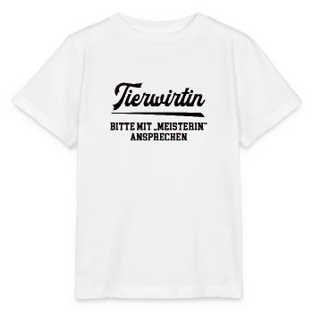 Tierwirtin Meister Prüfung Bestanden Tierzüchterin - Stanley/Stella Kinder T-Shirt MINI CREATOR  - Weiß - Vorne - Maike (125cm)