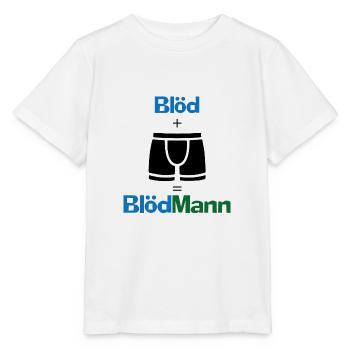 Blödmann Mann Idiot Geschenk provokant Spruch Idee - Stanley/Stella Kinder T-Shirt MINI CREATOR  - Weiß - Vorne - Maike (125cm)