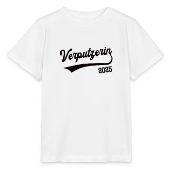 Verputzerin 2025 Beruf Stuckateurin Ausbildung Job - Stanley/Stella Kinder T-Shirt MINI CREATOR  - Weiß - Vorne - Maike (125cm)