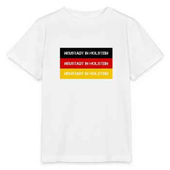 VILLE holstein NEUSTADT, ALLEMAGNE - T-shirt bio MINI CREATOR Stanley/Stella Enfant - blanc - Devant - Maike (125cm)