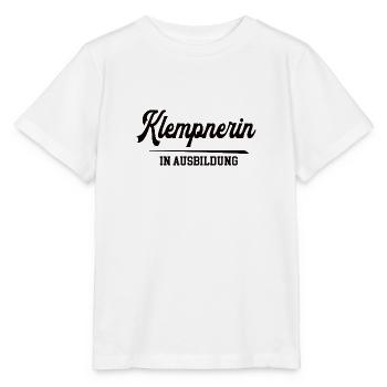 Klempnerin in Ausbildung Klempnerausbildung Azubis - Stanley/Stella Kinder T-Shirt MINI CREATOR  - Weiß - Vorne - Maike (125cm)