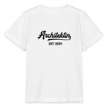 Architektin Architektur Studentin Abschluss 2024 - Stanley/Stella Kinder T-Shirt MINI CREATOR  - Weiß - Vorne - Maike (125cm)