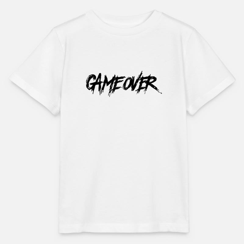 Game Over - Spiel Ende , Der Gamer Hatescreen - Stanley/Stella Kinder T-Shirt MINI CREATOR  - Weiß