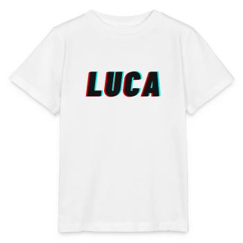 Luca lettering NEW trendy name - Stanley/Stella MINI CREATOR Kids’ T-Shirt - white - Front - Maike (125cm)