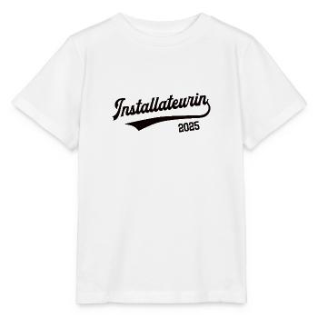 Installateurin 2025 Beruf Installateur Klempnerin - Stanley/Stella Kinder T-Shirt MINI CREATOR  - Weiß - Vorne - Maike (125cm)