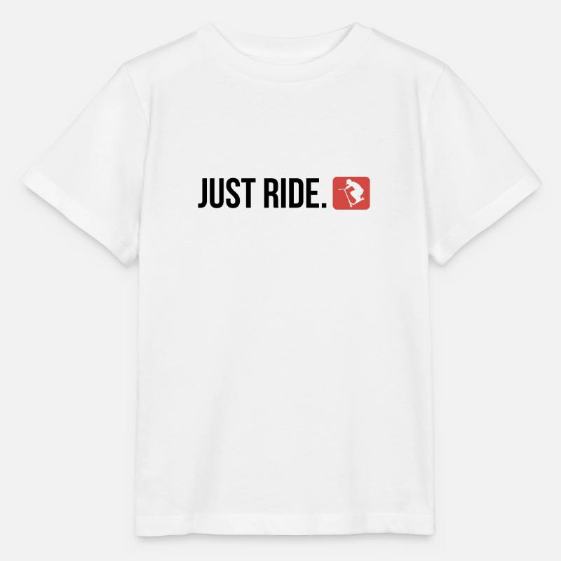 Just ride 9 - T-shirt bio MINI CREATOR Stanley/Stella Enfant - blanc