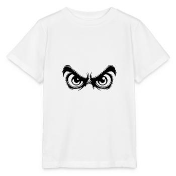 Eyes with a staring observation gaze - Stanley/Stella MINI CREATOR Kids’ T-Shirt - white - Front - Maike (125cm)