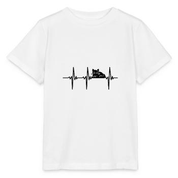 Battement de cœur pour des chats innocents, ce n’était pas moi - T-shirt bio MINI CREATOR Stanley/Stella Enfant - blanc - Devant - Maike (125cm)