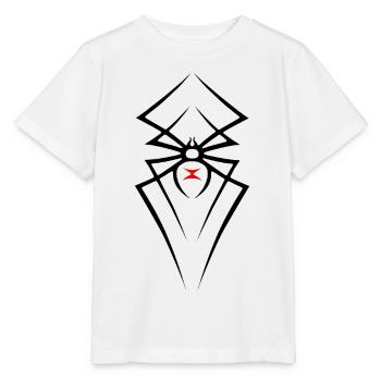 Spider Black Widow Tribal R6Z - Stanley/Stella Kinder T-Shirt MINI CREATOR  - Weiß - Vorne - Maike (125cm)