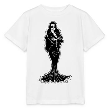 Dunkle Kreatur - Stanley/Stella Kinder T-Shirt MINI CREATOR  - Weiß - Vorne - Maike (125cm)