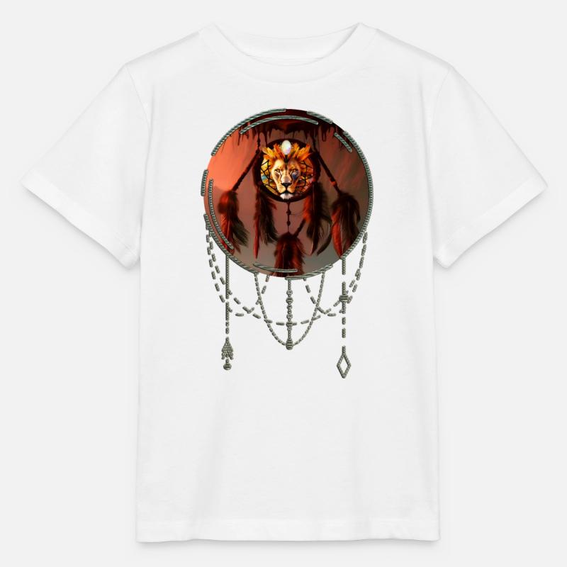 Traumfänger mit Löwe - Stanley/Stella Kinder T-Shirt MINI CREATOR  - Weiß
