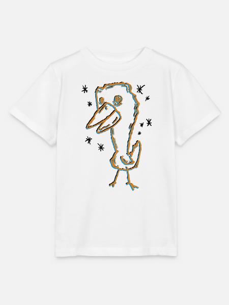 Ausdrucksstarkes Dodo-Kunstdesign - Stanley/Stella Kinder T-Shirt MINI CREATOR - Weiß