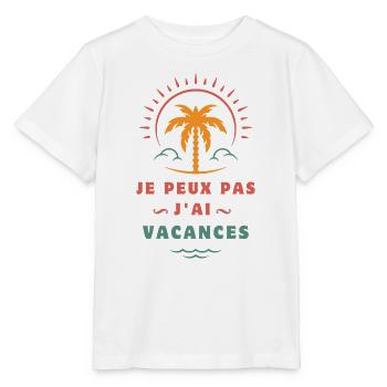 Ich kann keinen Urlaub haben - Stanley/Stella Kinder T-Shirt MINI CREATOR  - Weiß - Vorne - Maike (125cm)