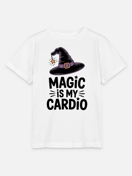 magicMagic ist mein Cardio - Stanley/Stella Kinder T-Shirt MINI CREATOR - Weiß