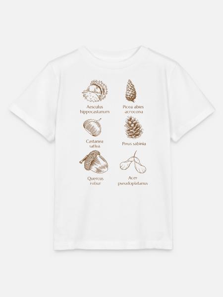 Waldfauna in warmem Braunton - Stanley/Stella Kinder T-Shirt MINI CREATOR - Weiß
