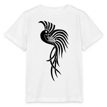 Black Bird of Paradise - Stanley/Stella MINI CREATOR Kids’ T-Shirt - white - Front - Maike (125cm)
