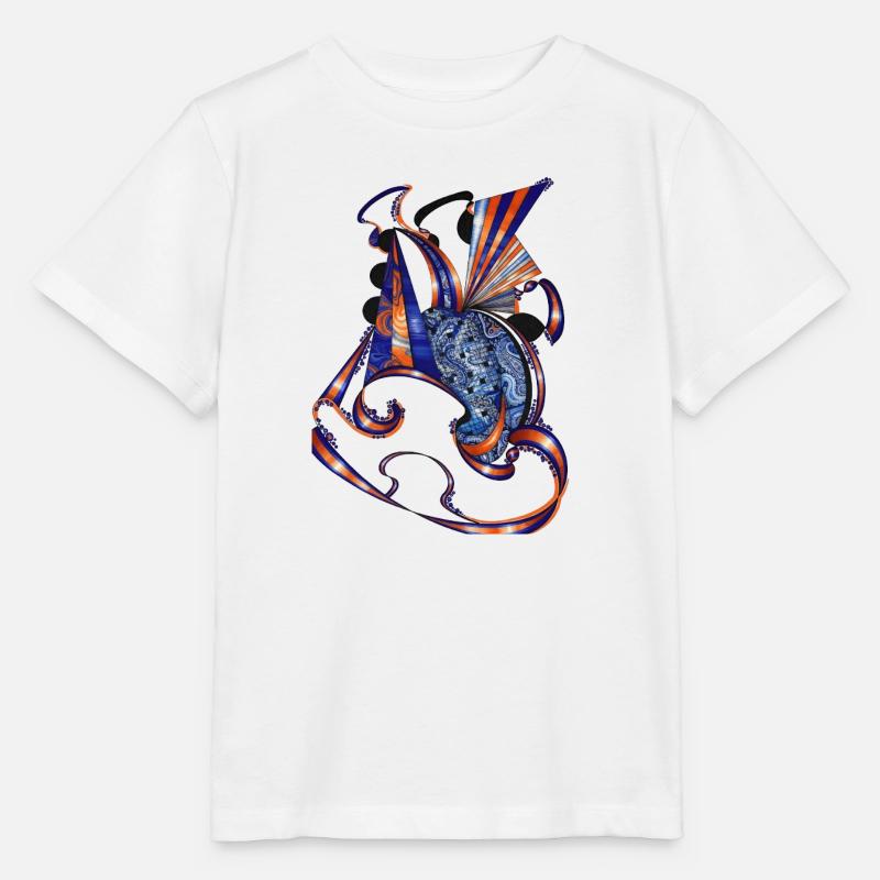 BlauOrange Stoffbänder - Stanley/Stella Kinder T-Shirt MINI CREATOR  - Weiß
