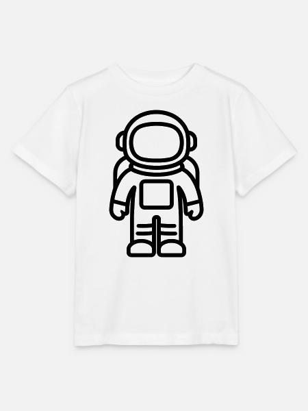 Astronaut - Stanley/Stella Kinder T-Shirt MINI CREATOR  - Weiß