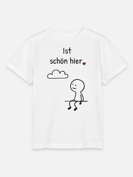 Ist schön hier. – minimalistische Figur mit Herz - Stanley/Stella Kinder T-Shirt MINI CREATOR  - Weiß