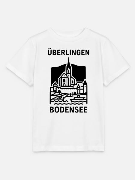 Überlingen Bodensee Silhouette Wahrzeichen - Stanley/Stella Kinder T-Shirt MINI CREATOR  - Weiß