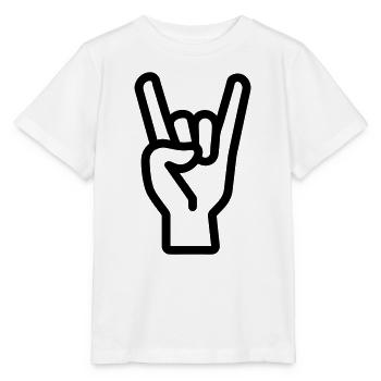 Rock Sign - Stanley/Stella MINI CREATOR Kids’ T-Shirt - white - Front - Maike (125cm)