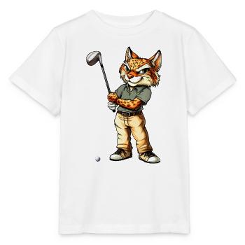 Luchs Golf - Stanley/Stella Kinder T-Shirt MINI CREATOR  - Weiß - Vorne - Maike (125cm)