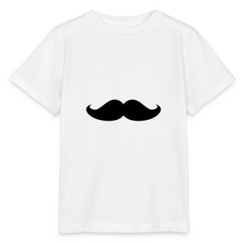 Schnurrbart - Stanley/Stella Kinder T-Shirt MINI CREATOR  - Weiß - Vorne - Maike (125cm)