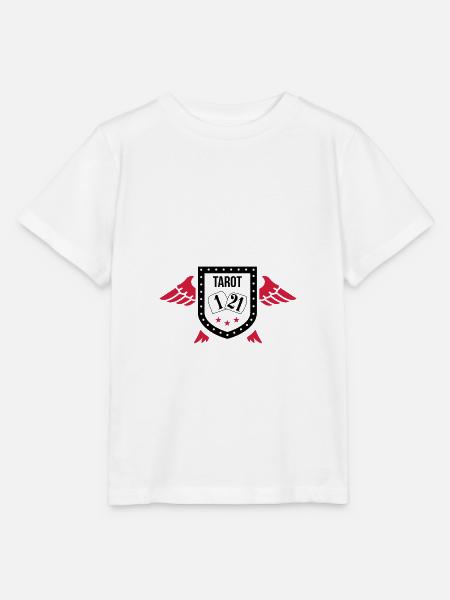 Jeu de tarot français - T-shirt bio MINI CREATOR Stanley/Stella Enfant - blanc