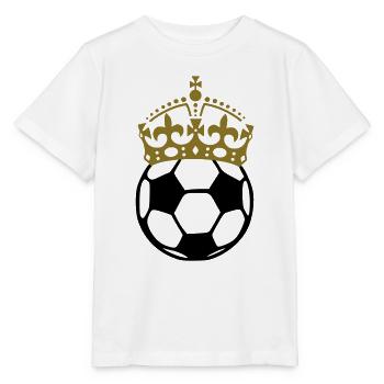 Koenig Fussball - König - King Football - Stanley/Stella Kinder T-Shirt MINI CREATOR  - Weiß - Vorne - Maike (125cm)