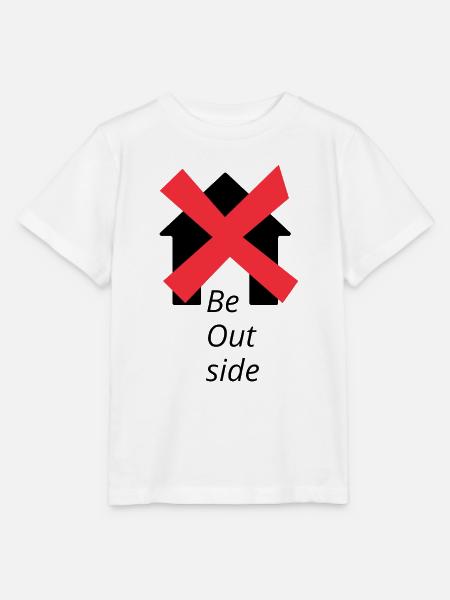 Be Outside logo - Stanley/Stella Kinder T-Shirt MINI CREATOR  - Weiß