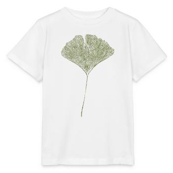Leaf Ginkgo / Ginkgo leaf - Stanley/Stella MINI CREATOR Kids’ T-Shirt - white - Front - Maike (125cm)