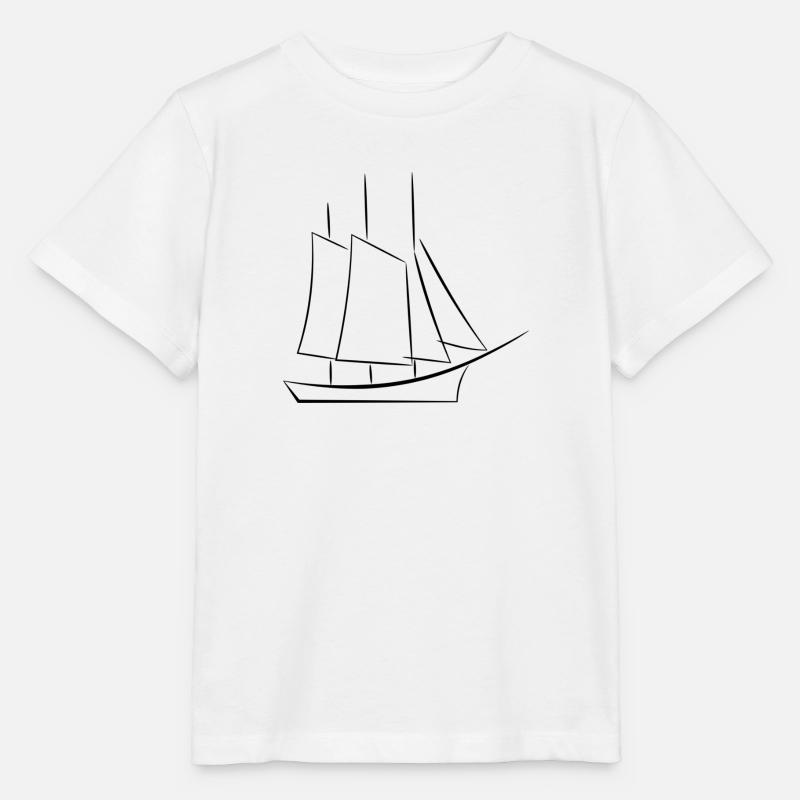 ship - Stanley/Stella MINI CREATOR Kids’ T-Shirt - white
