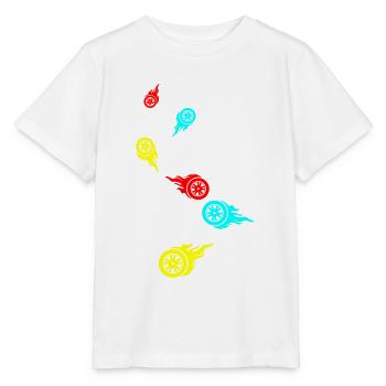 Incendie de pneus - T-shirt bio MINI CREATOR Stanley/Stella Enfant - blanc - Devant - Maike (125cm)