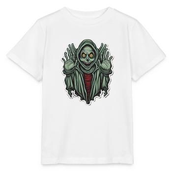Grusel Skelett - Stanley/Stella Kinder T-Shirt MINI CREATOR  - Weiß - Vorne - Maike (125cm)