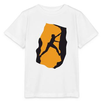 Rock Climbing - T-shirt bio MINI CREATOR Stanley/Stella Enfant - blanc - Devant - Maike (125cm)