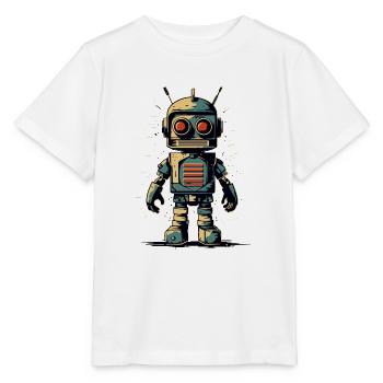 Retro Style Robot - Stanley/Stella MINI CREATOR Kids’ T-Shirt - white - Front - Maike (125cm)