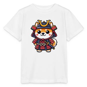 Samurai Shiba Inu - Stanley/Stella MINI CREATOR Kids’ T-Shirt - white - Front - Maike (125cm)