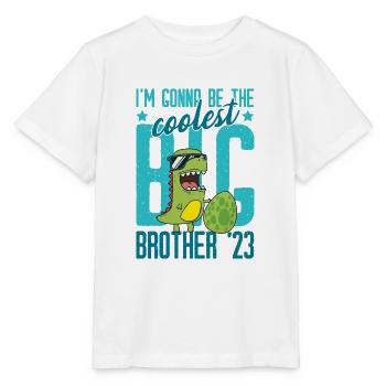 Dinosaure Dino Boys Coolest Big Brother 2023 - T-shirt bio MINI CREATOR Stanley/Stella Enfant - blanc - Devant - Maike (125cm)