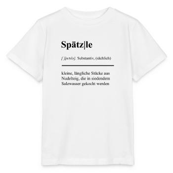 Spätzle-Saga: Schwäbisch köstlich! Duden - Stanley/Stella Kinder T-Shirt MINI CREATOR  - Weiß - Vorne - Maike (125cm)