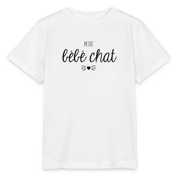 Petit bébé chat - T-shirt bio MINI CREATOR Stanley/Stella Enfant - blanc - Devant - Maike (125cm)