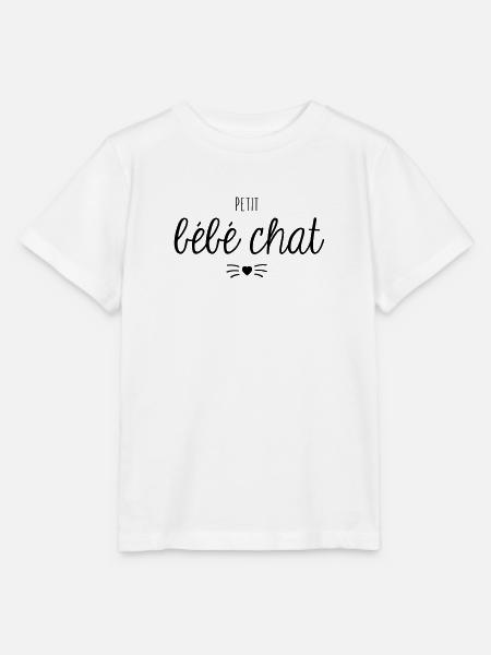 Petit bébé chat - T-shirt bio MINI CREATOR Stanley/Stella Enfant - blanc