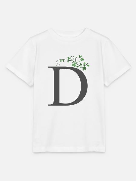 D mit Kleeblätter - Stanley/Stella Kinder T-Shirt MINI CREATOR - Weiß