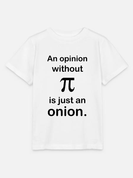 Math joke design - Stanley/Stella MINI CREATOR Kids’ T-Shirt - white