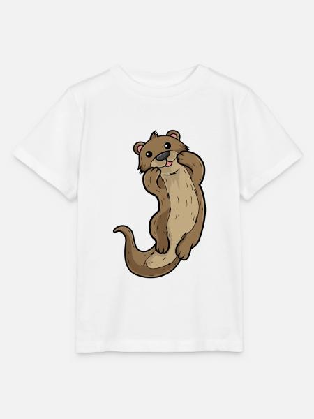 Otter - Stanley/Stella Kinder T-Shirt MINI CREATOR  - Weiß