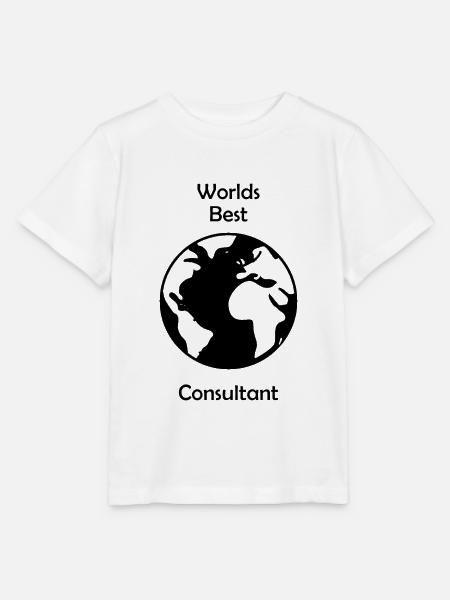 Worlds Best Consultant - Stanley/Stella Kinder T-Shirt MINI CREATOR - Weiß