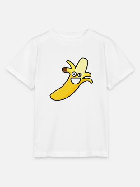 Banane - Stanley/Stella Kinder T-Shirt MINI CREATOR  - Weiß