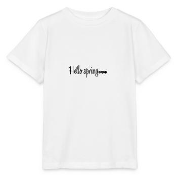 Bonjour le printemps Design Unisexe - T-shirt bio MINI CREATOR Stanley/Stella Enfant - blanc - Devant - Maike (125cm)