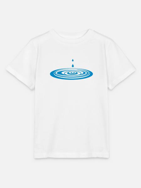 Tropfen in das Wasser_g1 - Stanley/Stella Kinder T-Shirt MINI CREATOR - Weiß