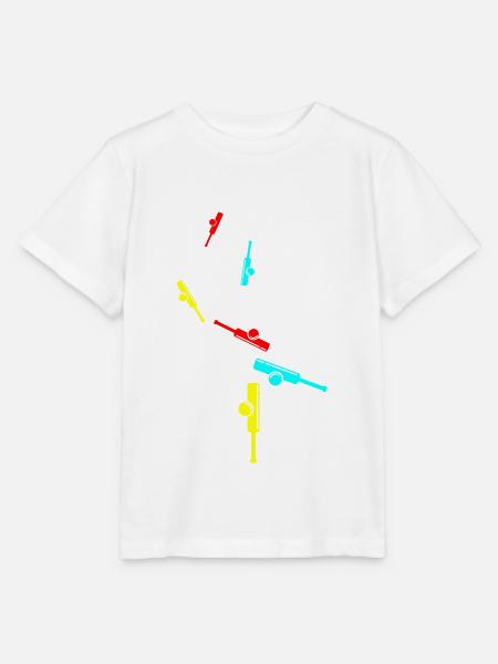 Cricket icon symbol - Stanley/Stella Kinder T-Shirt MINI CREATOR  - Weiß